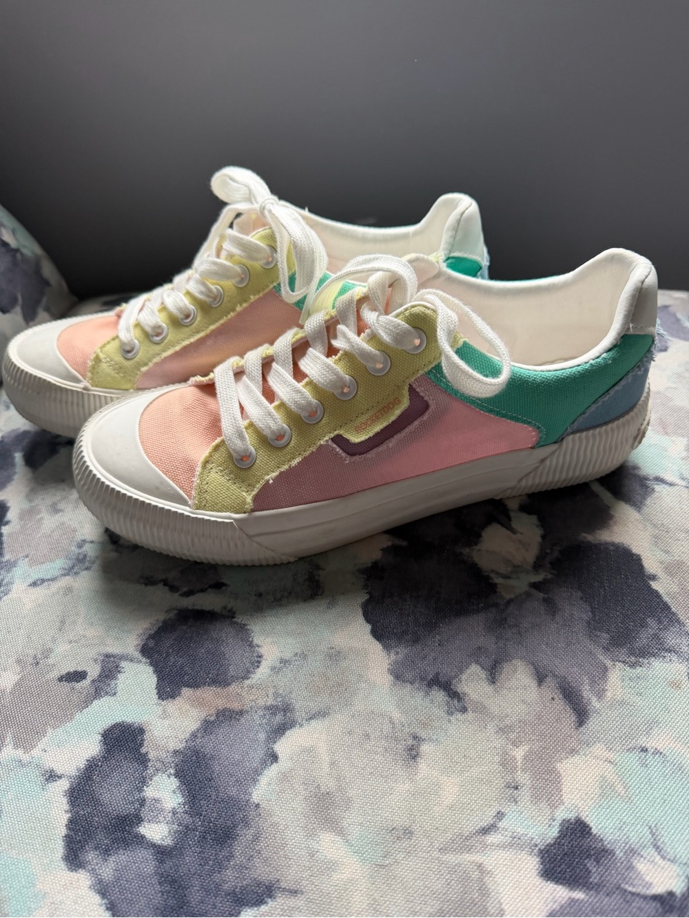 Rocket Dog Pastel Multi-Color Canvas Sneakers - Pink, Mint, Yellow, Coral